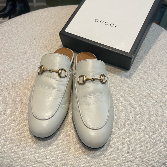 Gucci Princetown Loafer in White sz 37 - Picture 4 of 6